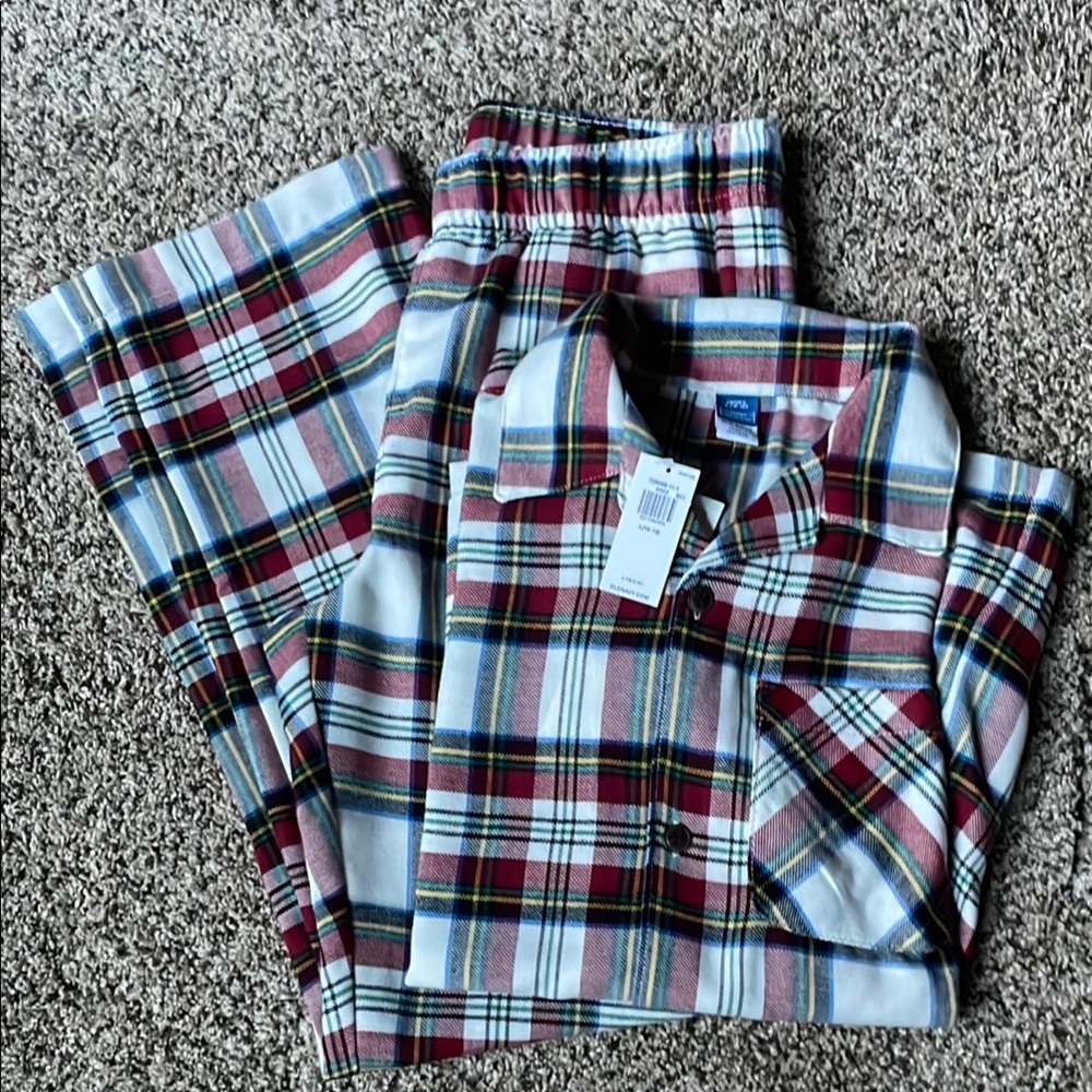 Plaid Kids Pajamas Set